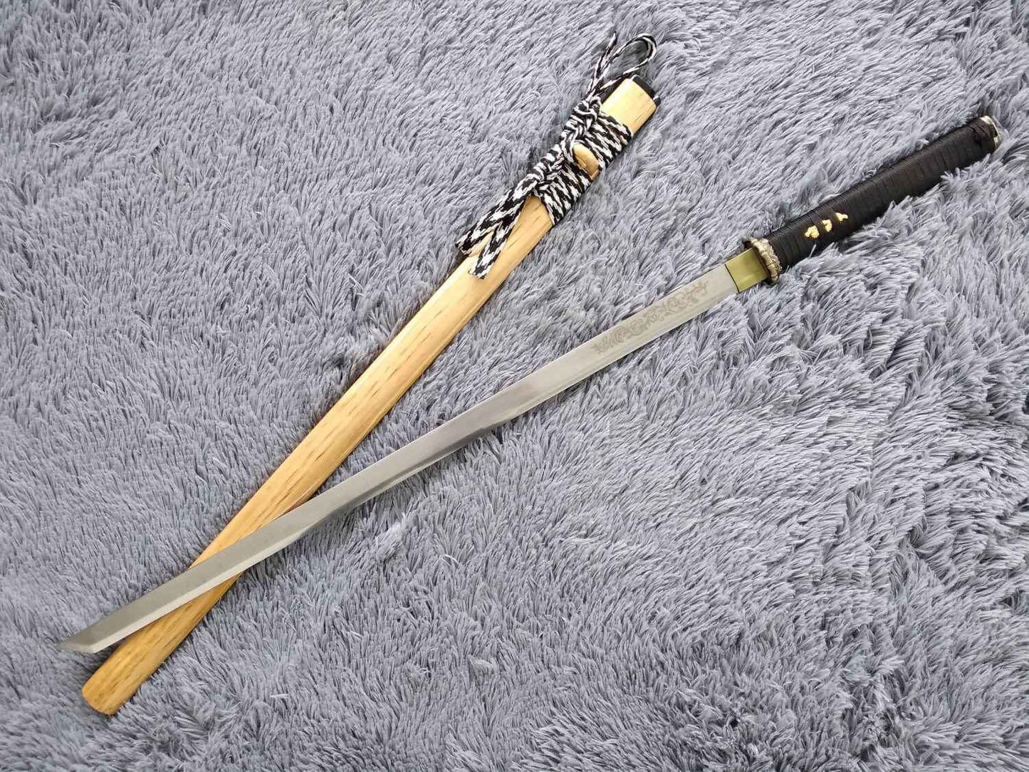 Tang dao,Ninja Sword,High manganese steel,Hardwood,Alloy — High Manganese Steel Chinese Sword by DRACBLADE