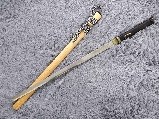 Tang dao,Ninja Sword,High manganese steel,Hardwood,Alloy — High Manganese Steel Chinese Sword by DRACBLADE